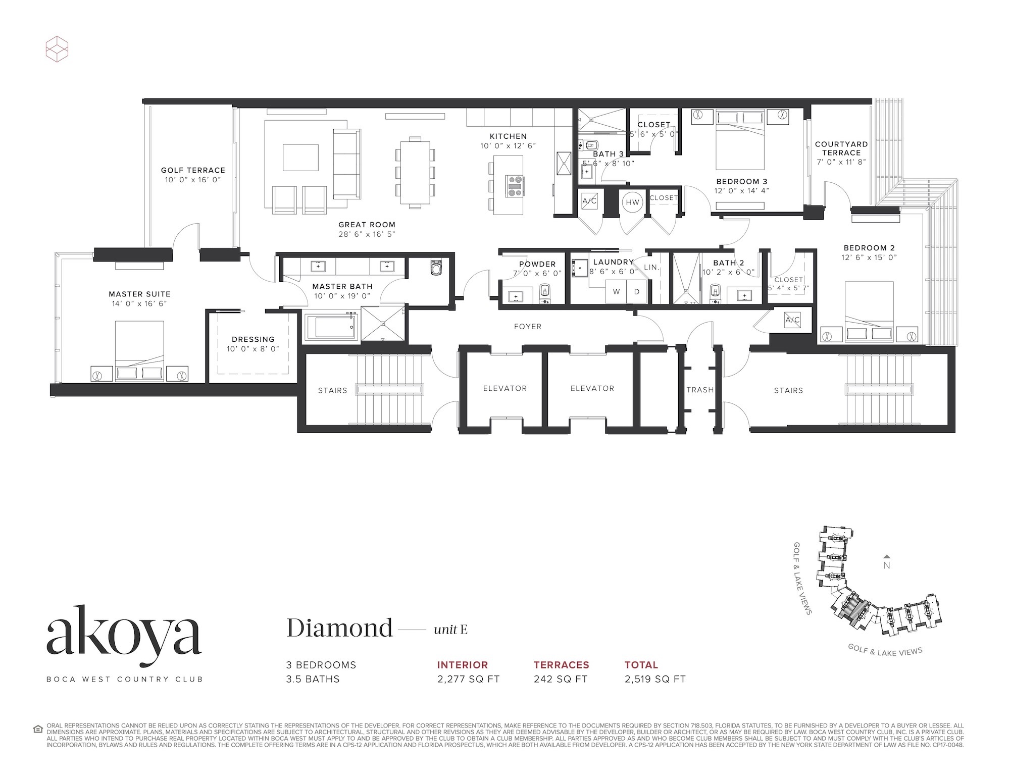 Floor Plan for Akoya Floorplans, Diamond