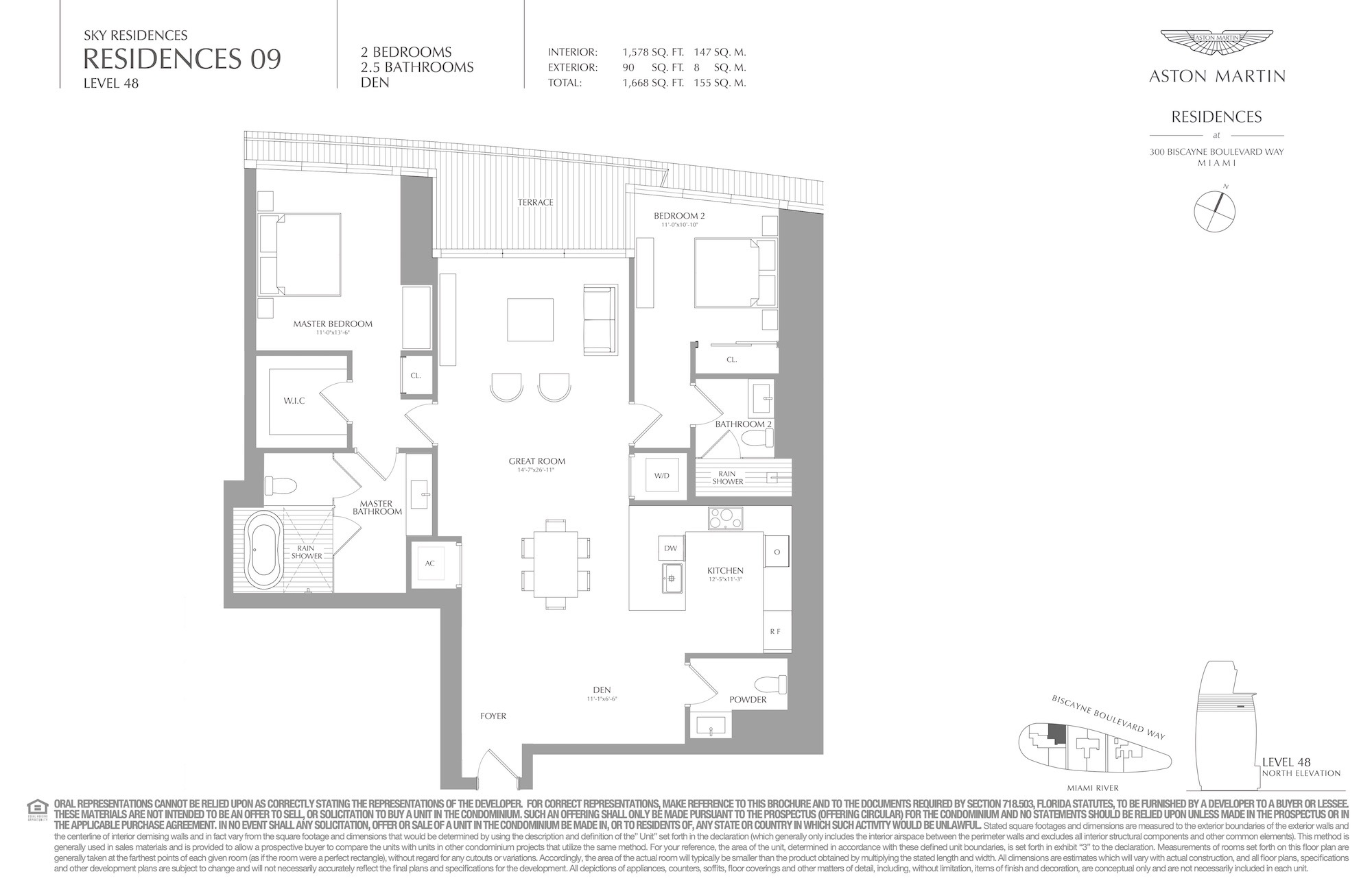 Floor Plan for Aston Martin Residences Floorplans, Residences 09