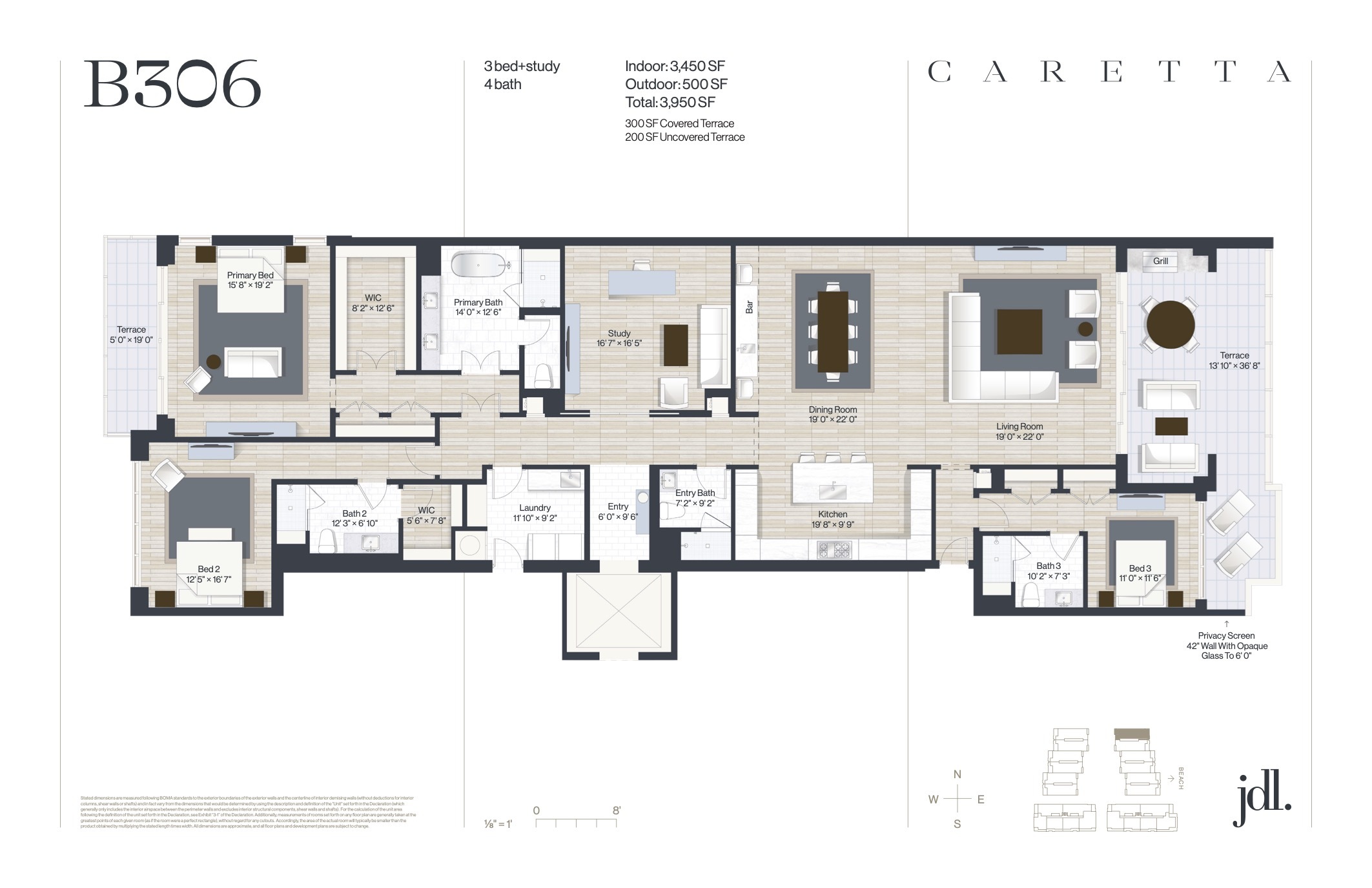 Floor Plan for Caretta Juno Beach Floorplans, B306