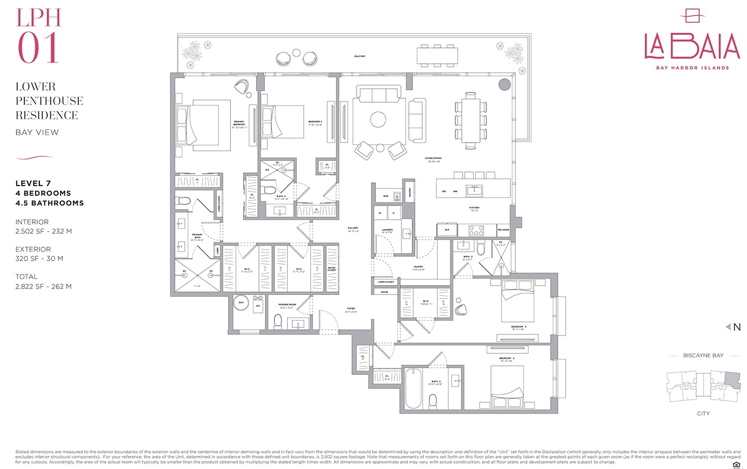 Floor Plan for La Baia Floorplans, LPH 01