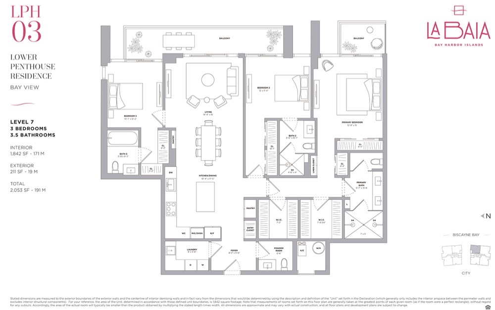 Floor Plan for La Baia Floorplans, LPH 03