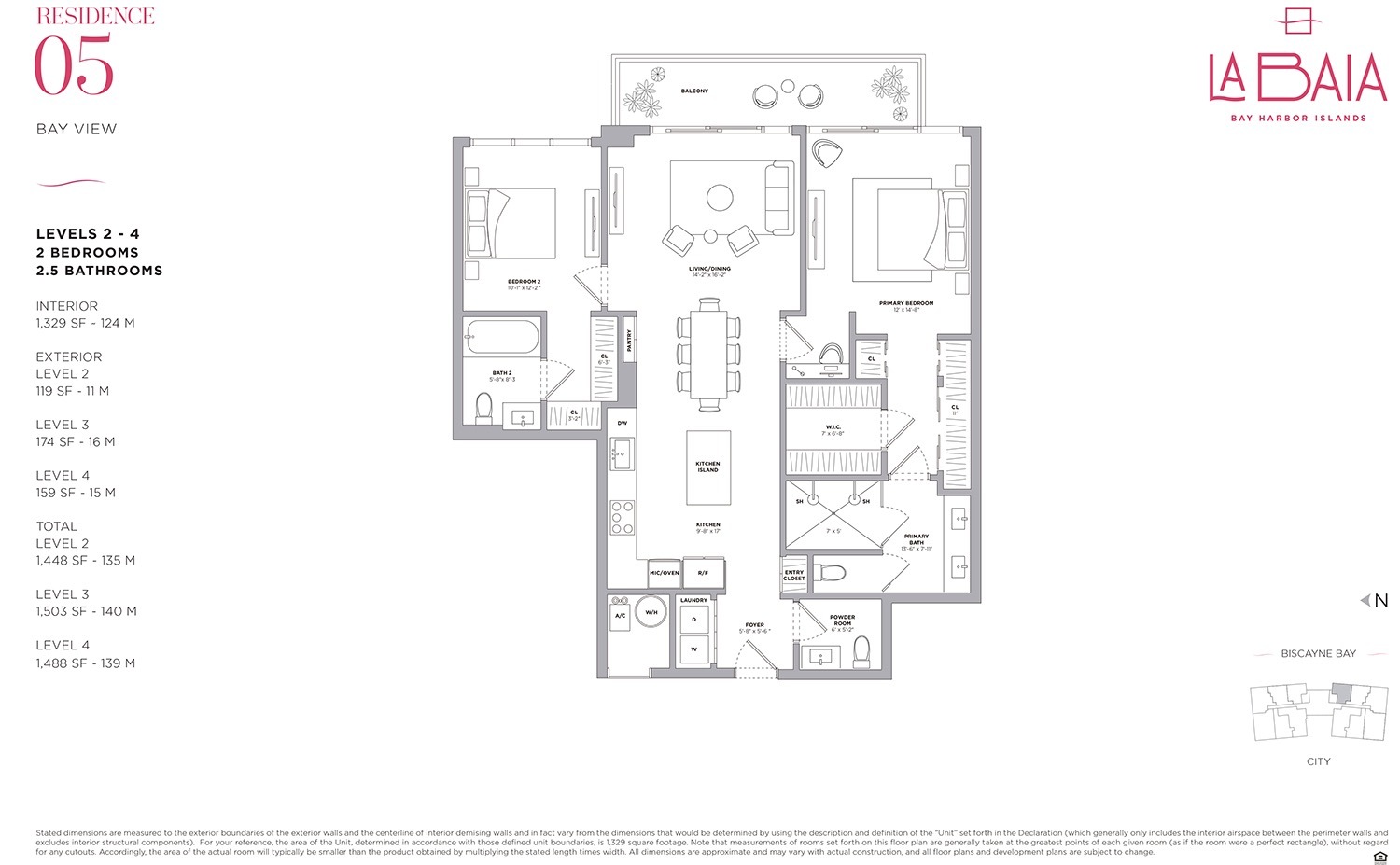 Floor Plan for La Baia Floorplans, Residence 05