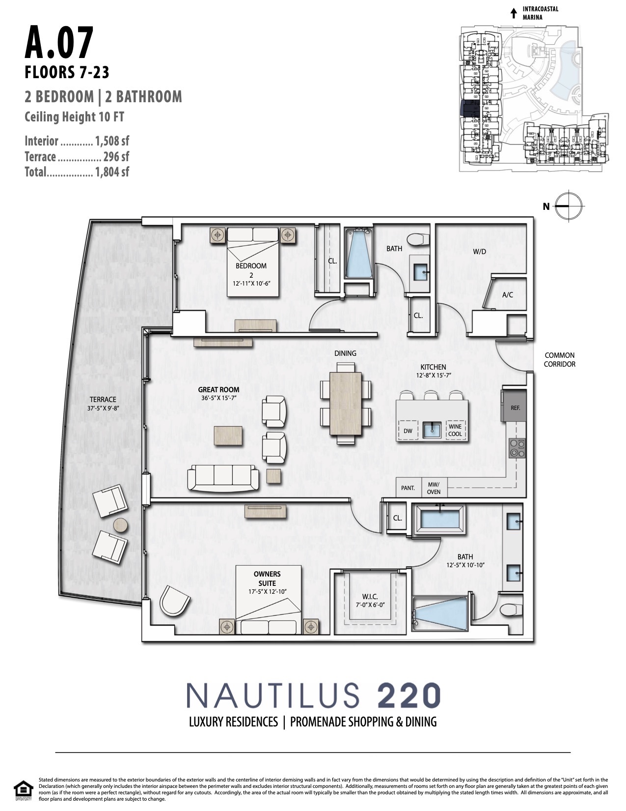 Floor Plan for Nautilus 220 Floorplans, A.07