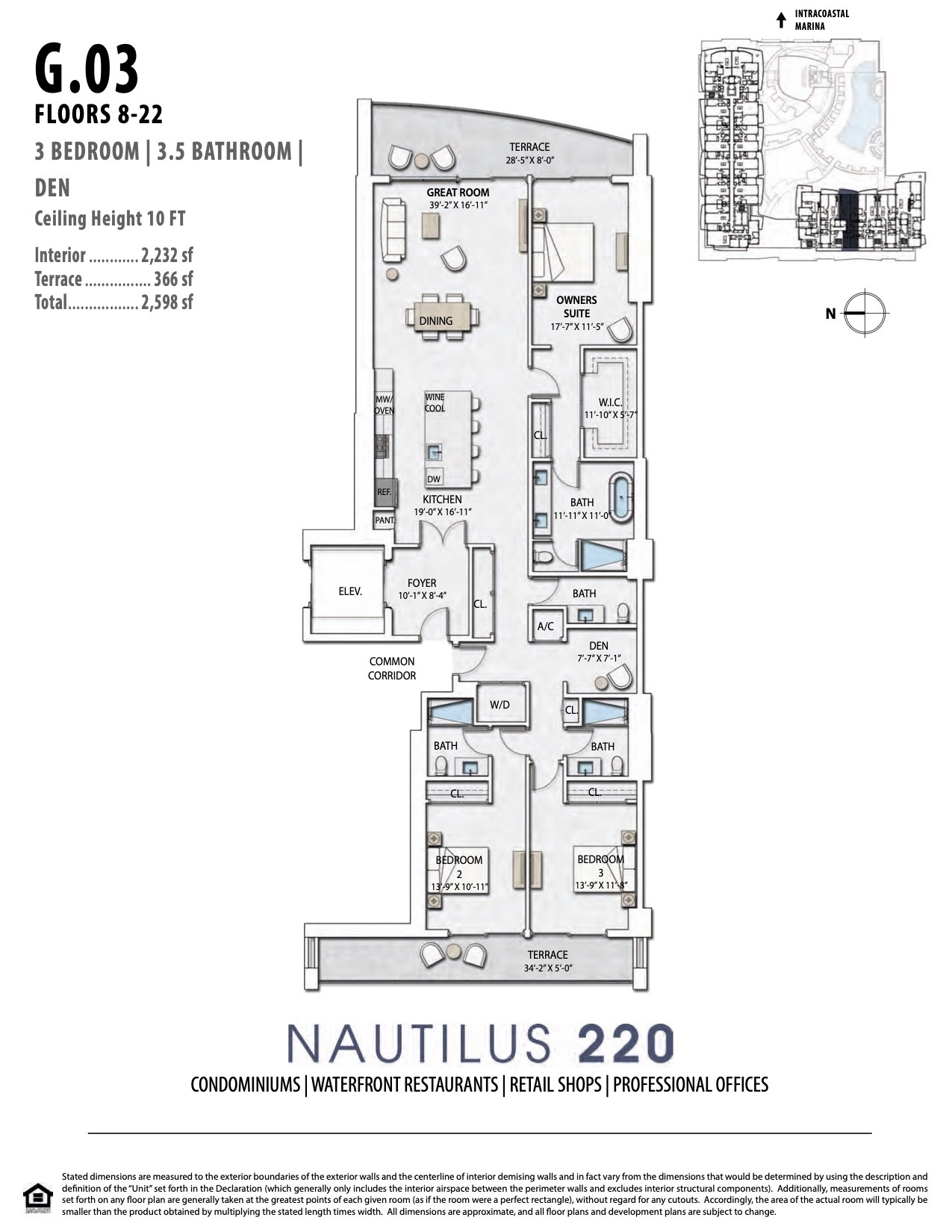 Floor Plan for Nautilus 220 Floorplans, G.03