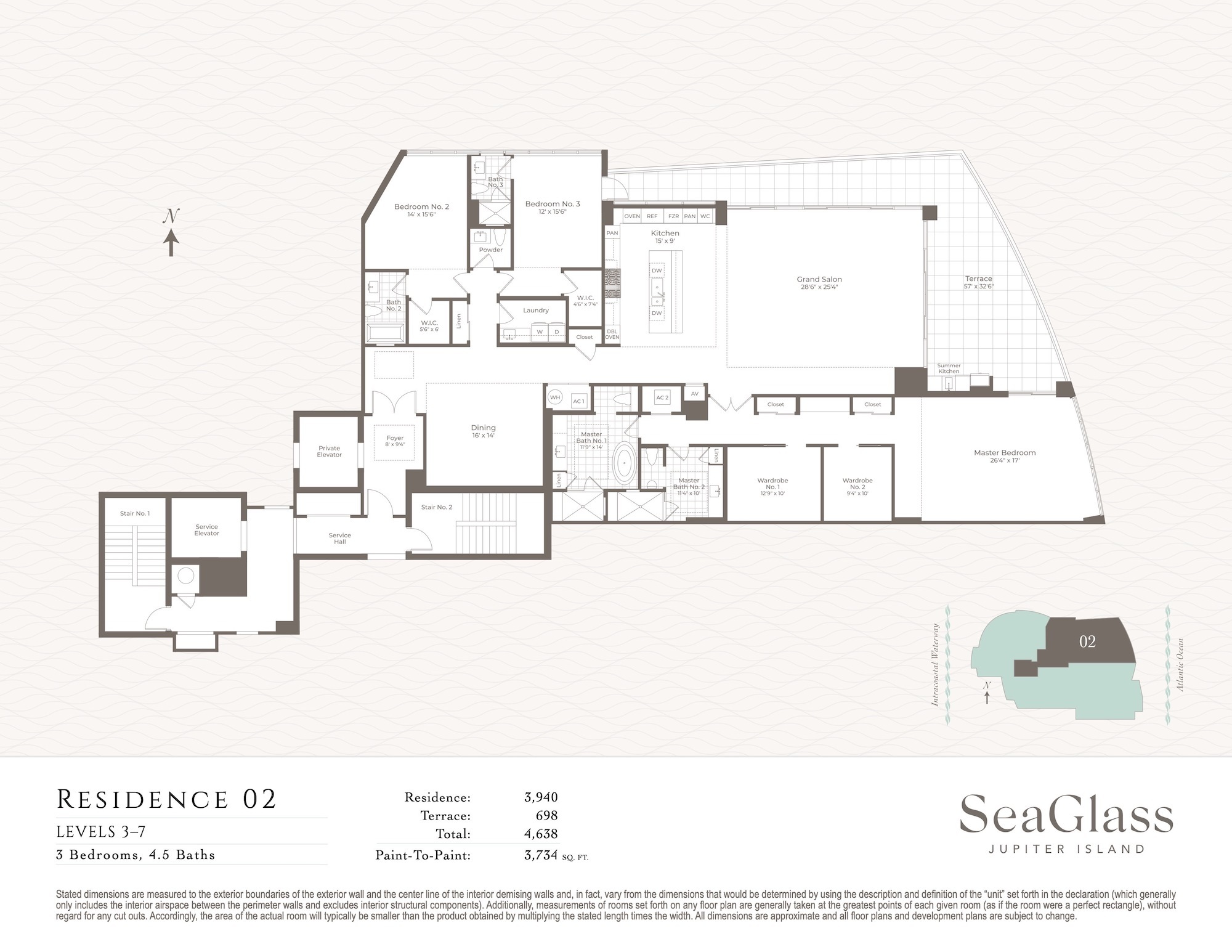 Floor Plan for Seaglass Floorplans, Residence 02