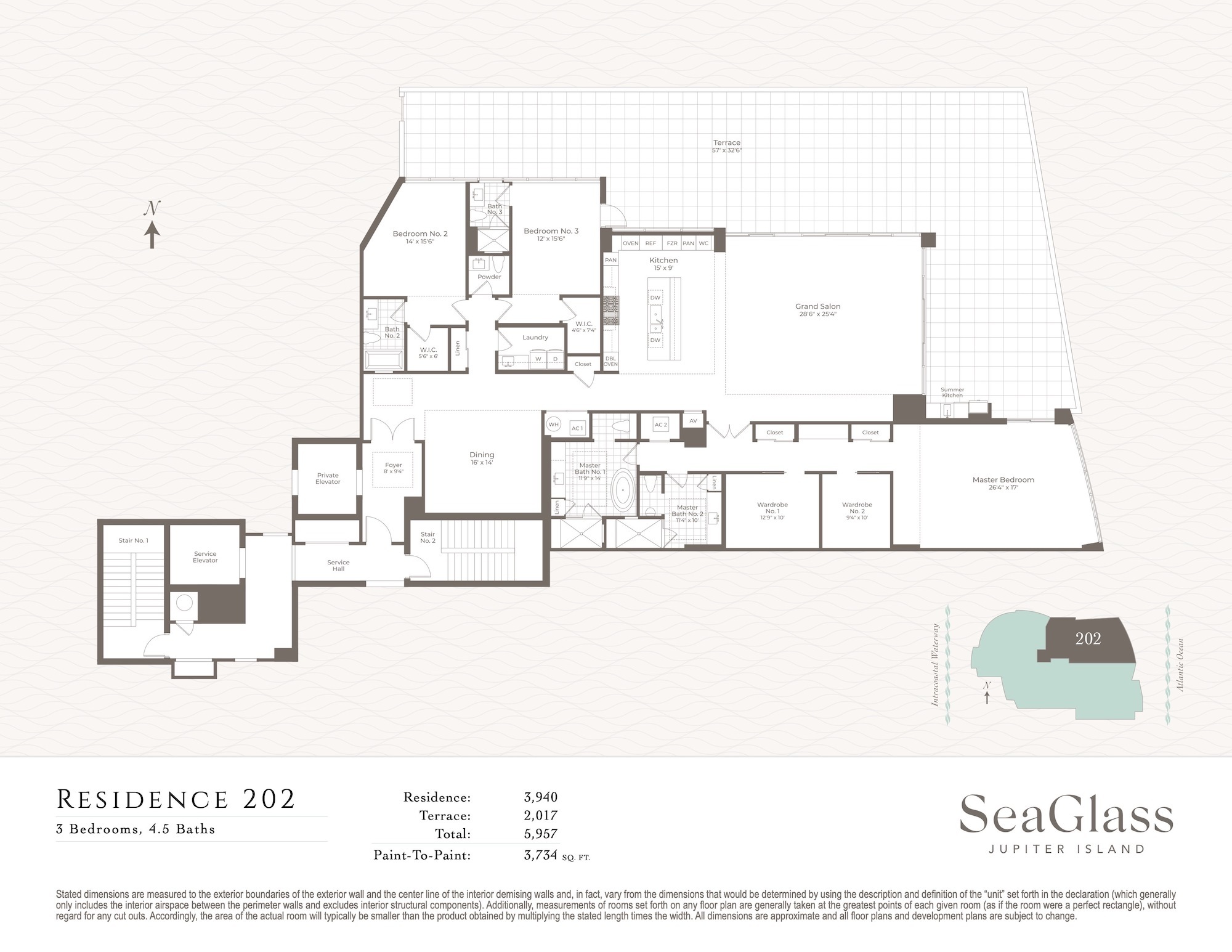 Floor Plan for Seaglass Floorplans, Residence 202