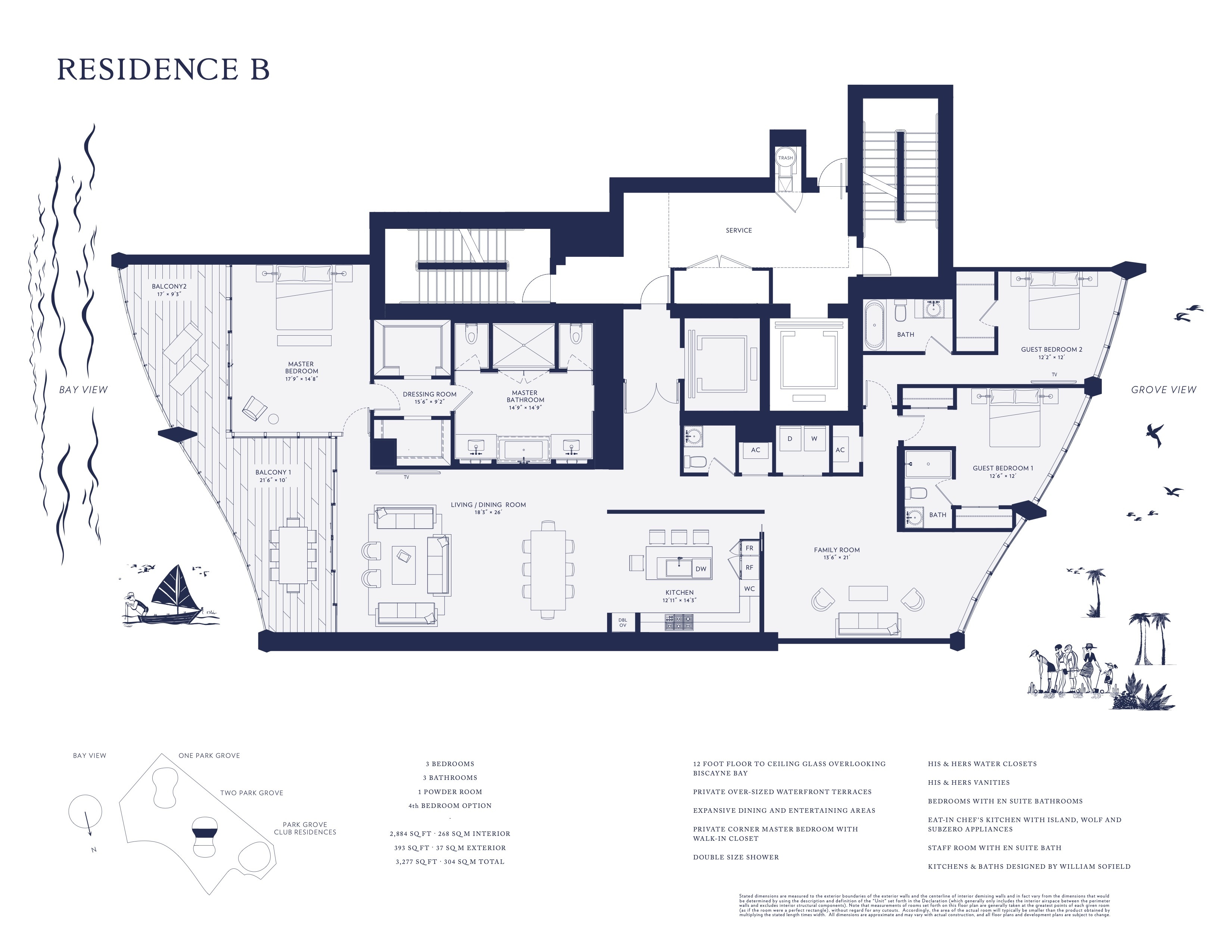 Floor Plan for Park Grove Floorplans, Two Park Grove Residence B